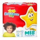 Fralda Estrelinha Baby Tamanho M Pacote Prático 18 Unidades Descartáveis