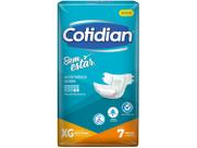 Fralda Geriátrica Adulto Cotidian Bem Estar Xg 7 Unidades