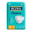 Fralda Geriátrica Bigfral Clássica Tamanho G - 8 Pacotes com 7 Fraldas - Total 56 Tiras