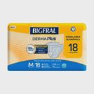 Fralda Geriátrica Bigfral Derma Plus M 18 Unidades