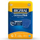 Fralda Geriátrica Bigfral Derma Plus Noturna Tamanho G - 8 Pacotes com 7 Fraldas - Total 56 Tiras