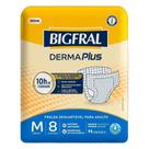 Fralda Geriátrica Bigfral Derma Plus tamanho M pct. c/8 Unidades Fralda Geriátrica Bigfral Derma Plus tamanho M pct. c/8 Unidades