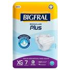 Fralda Geriátrica Bigfral Regular Plus Xg 7 Unidades