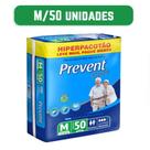 Fralda Geriatrica Descartável Adulto Prevent Care M 1 Pacote Com 50 unidades - Lançamento