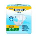Fralda Geriátrica Plus Bigfral - Tamanho P - 9 Unidades