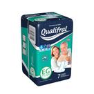 Fralda Geriátrica Regular EG Alta Absorção Unissex Qualifral 7 Unidades