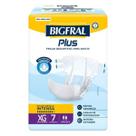 Fralda Geriátrica Unissex Bigfral Plus Tamanho XG 7 Unidades