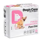 Fralda Higiênica Dogs Care Ecofralda para Cães Fêmeas 6 Unidades - Tamanho P