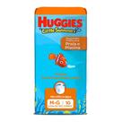 Fralda Huggies Little Swimmers Tamanho M/G com 10 Fraldas Descartáveis