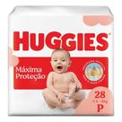Fralda Huggies Máxima Proteção Tamanho P 3,5-6kg com 28 Fraldas Descartáveis