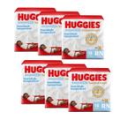 Fralda huggies natural care RN 18un recém nascido com 6 pacotes