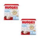Fralda huggies natural care RN recém nascido com 2 pacotes