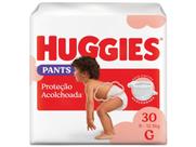 Fralda Huggies Pants Roupinha Proteção Acolchoada Tamanho G Pacote Mega 30 Unidades Descartáveis