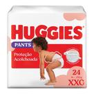 Fralda Huggies Pants Roupinha Proteção Acolchoada Tamanho XXG Pacote Mega 24 Unidades Descartáveis Fralda Huggies Pants Roupinha Proteção Acolchoada Tamanho XXG Pacote Mega 24 Unidades Descartáveis