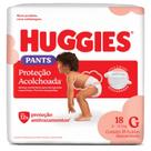 Fralda Huggies Proteção Acolchoada Pants G com 18 unidades