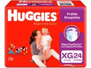 Fralda Huggies Supreme Care - Roupinha Tam. XG 12 a 15kg 24 Unidades Fralda Huggies Supreme Care - Roupinha Tam. XG 12 a 15kg 24 Unidades