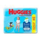 Fralda Huggies Tripla Proteção Hiper Tamanho Xxg Com 66 Unidades