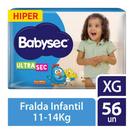 Fralda Infantil Babysec Hiper 1 Pacote Tamanho XG