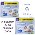 Fralda infantil capricho bummis premium hiper g combo 2 pcts