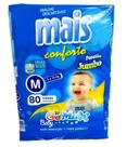 Fralda Infantil Mais Conforto Jumbo M Com 80 Unidades