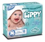 Fralda infantil pacote com 18 tiras lippy baby - m
