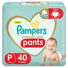 Fralda Infantil Pampers Premium Care Pants Tamanho P com 40 Unidades Fralda Infantil Pampers Premium Care Pants Tamanho P com 40 Unidades