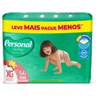 Fralda Infantil Personal Baby Protect & Sec Tamanho XG com 66 Tiras
