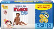 Fralda infantil Turma da Monica Baby Jumbinho XXG c/ 10 Fralda infantil Turma da Monica Baby Jumbinho XXG c/ 10