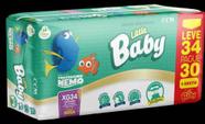 Fralda little baby nemo mega xg 34 unidades - ccm