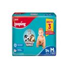 Fralda looping looney tunes hiper nova m 54 unidades