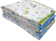 Fralda Luxo Estampada 70x70cm Com Crochê
