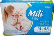 Fralda Mili Baby Tamanho M - 48 unidades