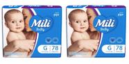 Fralda mili giga baby g78 - kit 2 unidades