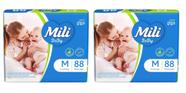 Fralda mili giga baby m88 - kit 2 unidades