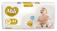 Fralda Mili Love & Care XG Mega com 44 Unidades para Bebês