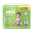 Fralda Mió Baby Tamanho G Hiper 60 Unidades Descartáveis Fralda Mió Baby Tamanho G Hiper 60 Unidades Descartáveis