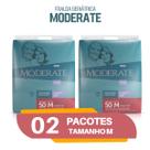 Fralda Moderate geriátrica adulto kit 2 pacotes