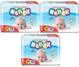 Fralda Noturna Nenex (Dia & Noite) Tam M - ATACADO BARATO - 270 Fraldas/ Tiras