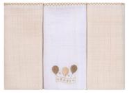 Fralda p/bebe quadriculada baby joy classicos lisa