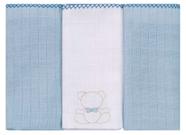 Fralda p/bebe quadriculada baby joy classicos lisa