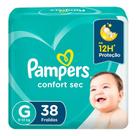 Fralda pampers confort sec g c/38