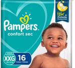 Fralda Pampers Confort Sec Pacotao XXG com 16 Unidades