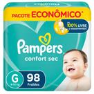 Fralda Pampers Confort Sec Tamanho G 98 Fraldas Descartáveis