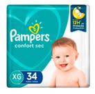 Fralda Pampers Confort Sec Xg Com 34 Unidades