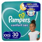 Fralda Pampers Confortsec Mega XXG com 30 unidades