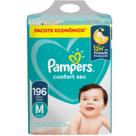 FRALDA PAMPERS INFANTIL CONFORT SEC M COM 196 unidades FRALDA PAMPERS INFANTIL CONFORT SEC M COM 196 unidades