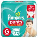 Fralda Pampers Pants Ajuste Total G 72 Unidades