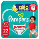 Fralda Pampers Pants Ajuste Total Mega XG 22 Unidades