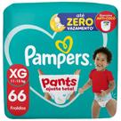 Fralda Pampers Pants Ajuste Total Tamanho XG com 66 Unidades