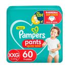 Fralda Pampers Pants Ajuste Total Tamanho XXG com 60 Unidades